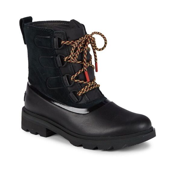 NEW Black Lennox Street Waterproof Lace-up Hiking Boots 7.5 - Picture 1 of 12
